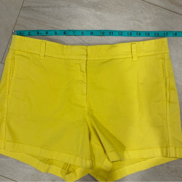 J. Crew Bright Yellow Chino Women's Shorts size 12 - Picture 3 of 5